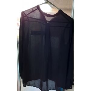 Black sheer blouse- 3/25